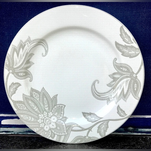 Vintage Discontinued 1990s NAUTICA Tableware TISBURY TAUPE Paisley Dinner Plate - Picture 9 of 10